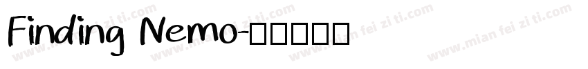 Finding Nemo字体转换